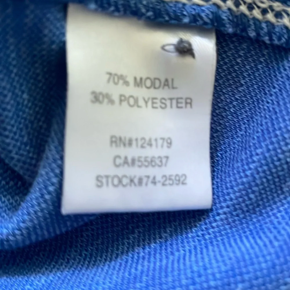 Johnston & Murphy Vintage Slub Polo Blue Size M - Picture 7 of 9